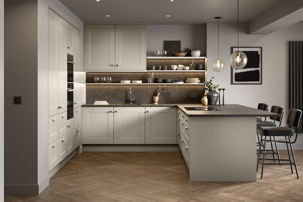 New kitchen - bella buxton supermatt taupe-grey