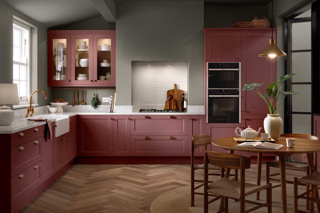 New kitchen - bella richmond supermatt-rusty-red
