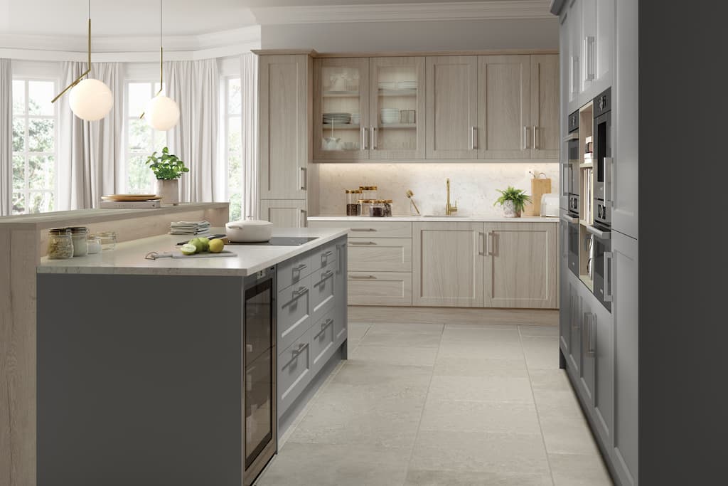 New kitchen - richmond urban-oak supermatt-dust-grey